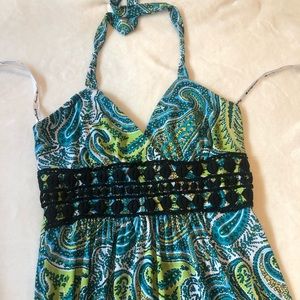 Maxi multicolor dress.